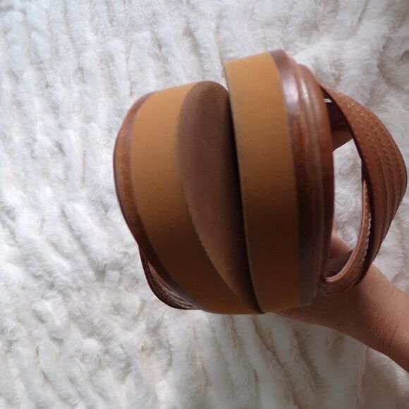 NWT Madewell leather Platform sandals 9 - Picture 8 of 11